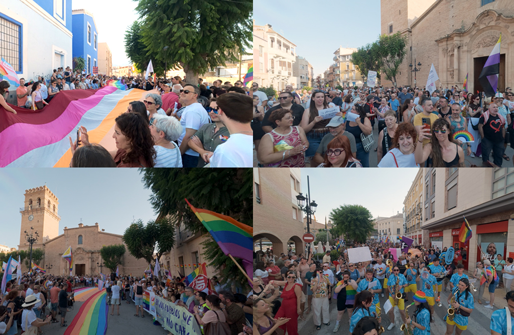 Hist�rica marea arco�ris en Totana contra el veto institucional de PP y Vox al Orgullo